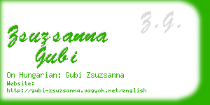 zsuzsanna gubi business card